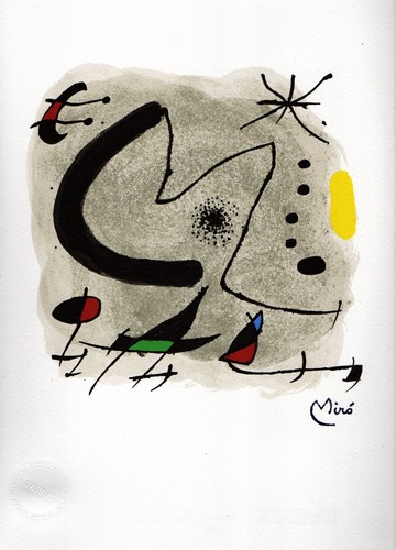 Joan miro lettera m - lettera, "m"