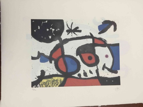 Joan miro lithograph off set - off,