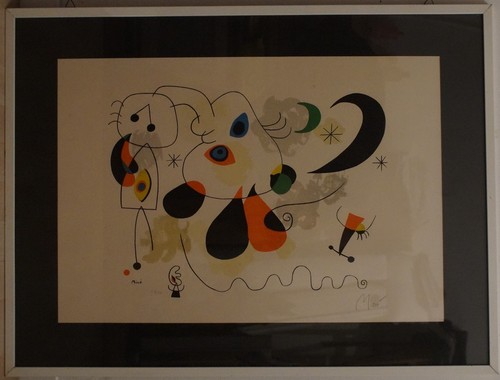 Joan miro litografia - joan, a