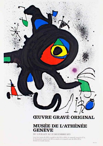 Joan miro 1973 - miro, lithograph