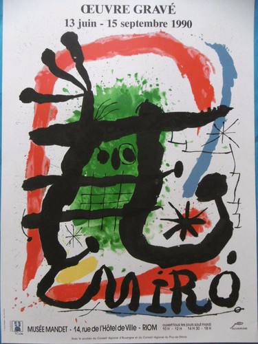 Miro joan poster originale - joan,