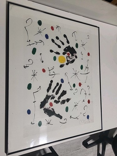Quadro litografia joan miro - litografia,