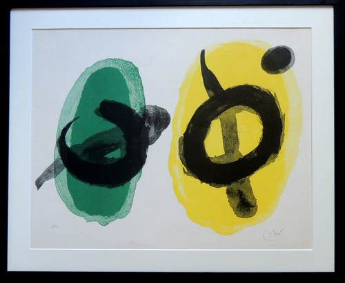 Joan miro litografia del - del, 1961