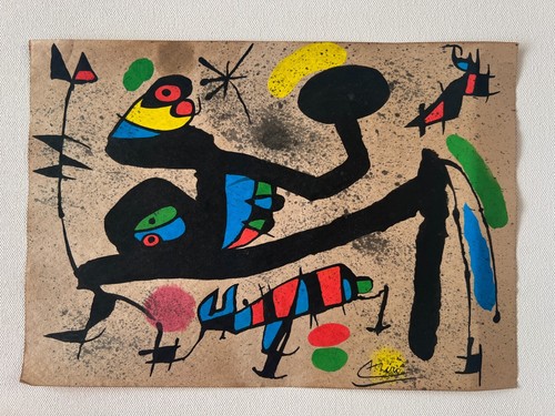 Joan miro disegno carta - su,