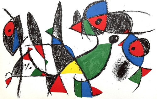 Joan mirò litografia - mirò ,
